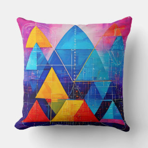 Geometric Symbols Abstract #10 Cushion