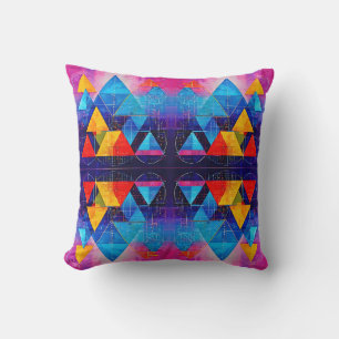 Geometric Symbols Abstract #10 Design 2 Cushion