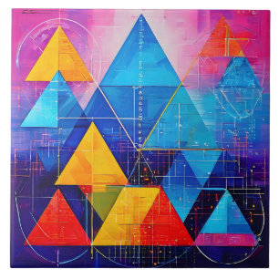 Geometric Symbols Abstract #10 Tile