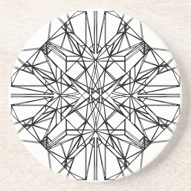 geometric symmetry coaster (Front)