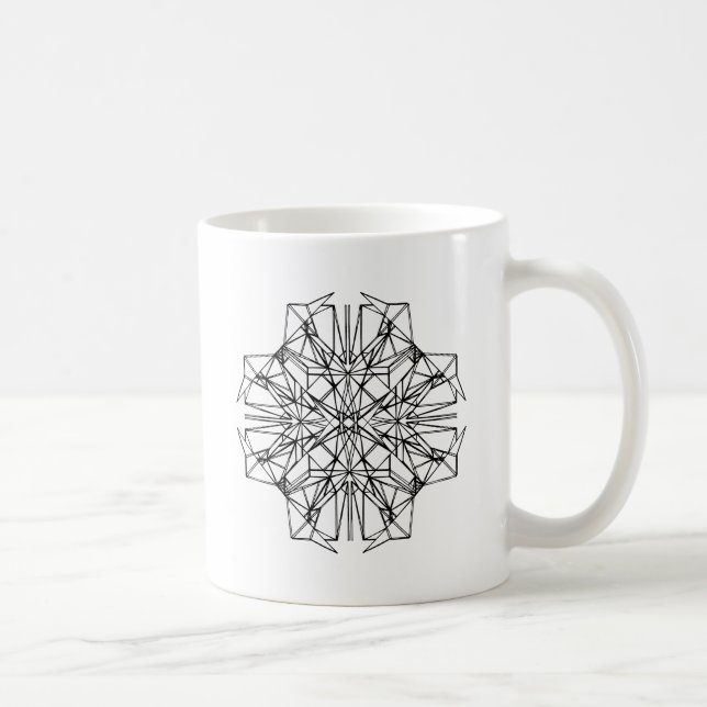 geometric symmetry coffee mug (Right)