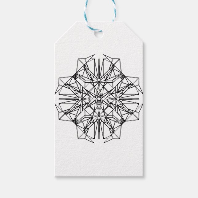 geometric symmetry gift tags (Front)