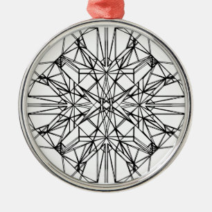 geometric symmetry metal tree decoration