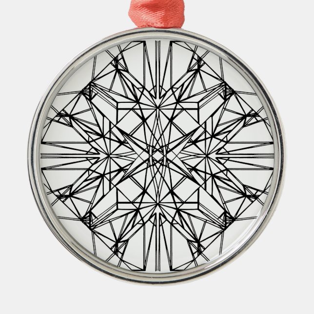 geometric symmetry metal tree decoration (Front)