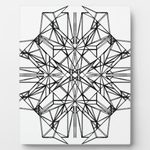 geometric symmetry plaque