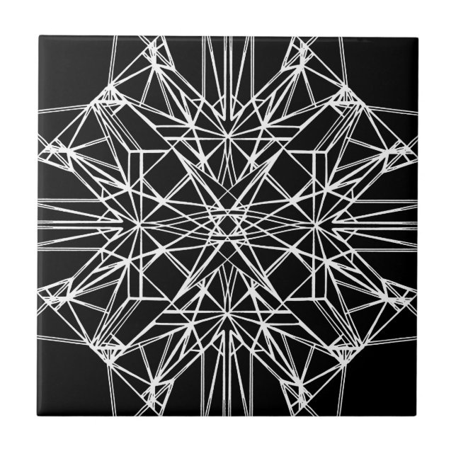 Geometric Symmetry Tile (Front)