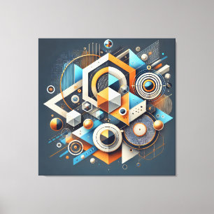 Geometric Symphony – Modern Abstract Art Canvas
