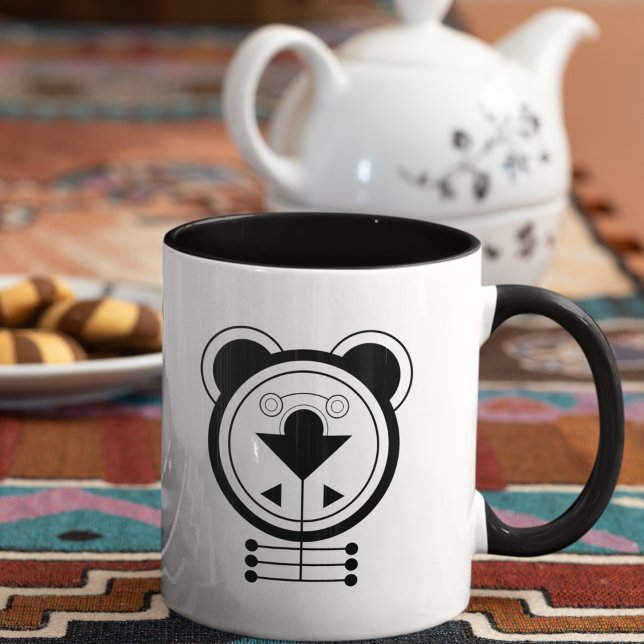Geometric Tatsu Dragon Zodiac Mug (Awaken your day with the bold energy of the Tatsu Dragon zodiac mug.)