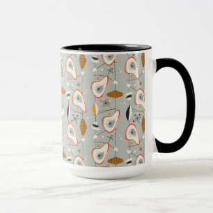 Geometric Teal & Blue Pattern Mug