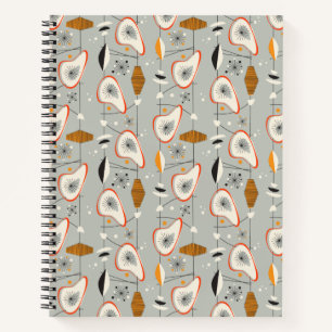 Geometric Teal & Blue Pattern Notebook