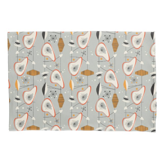 Geometric Teal & Blue Pattern Pillowcase (Front-Left)