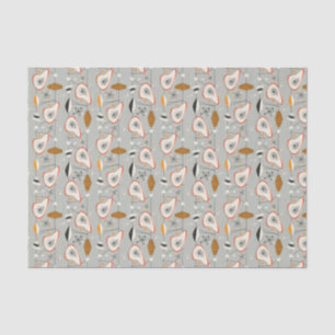 Geometric Teal & Blue Pattern Tissue Paper