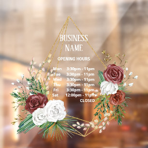 geometric terrarium burgundy floral opening hours 