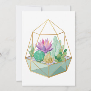 Geometric Terrarium Invitation