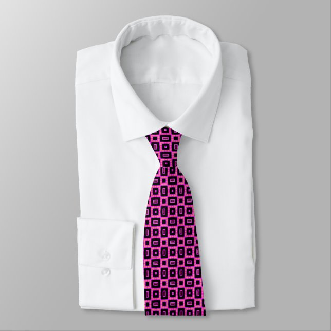 Geometric Terrazzo Pattern Tie (Tied)