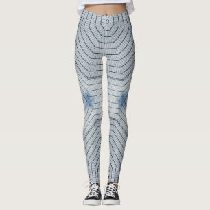 Geometric Texture Hexagonal Design Leggings
