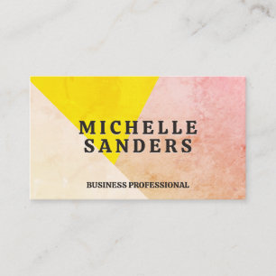 Geometric Textured Colours Business Card