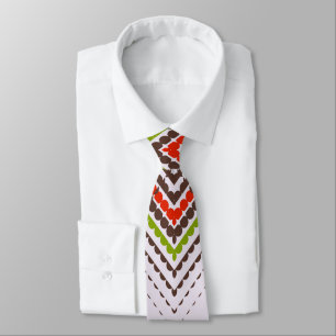 geometric tick with pattern tie