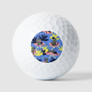 Geometric tiger, leopard: children's pattern. golf balls