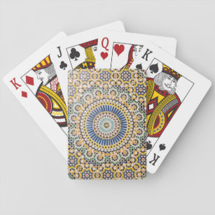 Geometric tile pattern, Morocco Playing Cards