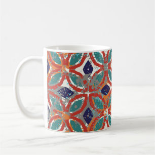 Geometric tiles: ethnic vintage background. coffee mug
