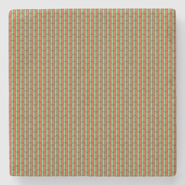 Geometric Tiles Stone Coaster (Front)