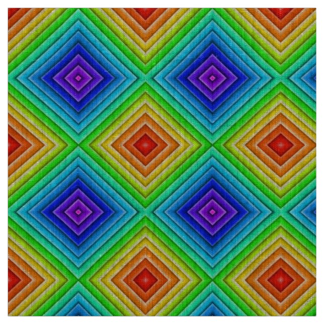 Geometric Topography - Natural Linen Fabric (Swatch)