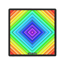 Geometric Topography (single) - Metal Print