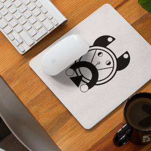 Geometric Tora Tiger Zodiac  Mouse Pad
