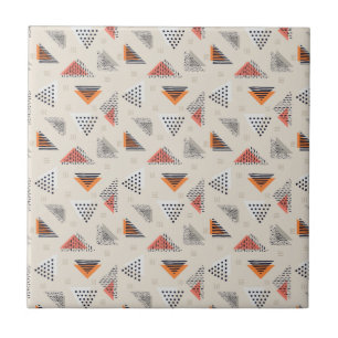 Geometric Triangle Hand Drawn Pattern Tile