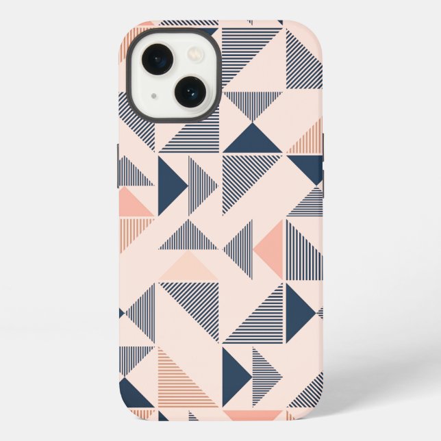 Geometric, Triangle, Modern iPhone Case (Back)