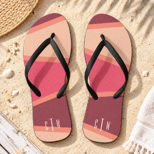 Geometric Triangle Monogram Jandals