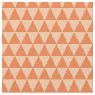 Geometric Triangle Pattern Autumn Hues Fabric