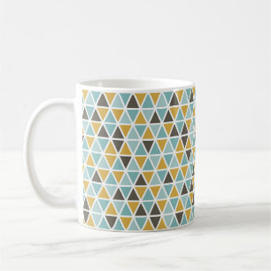 Geometric Triangle Pattern Coffee Mug