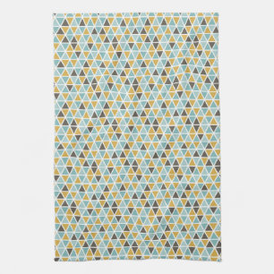 Geometric Triangle Pattern Tea Towel