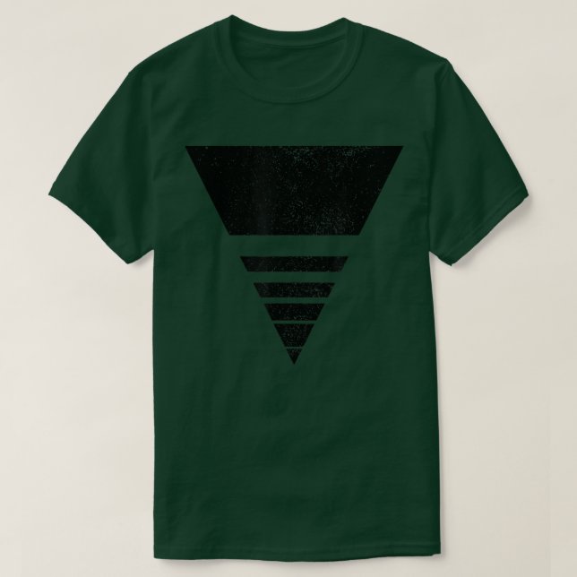 Geometric Triangle Sliced Shapes Geometry Art Dist T-Shirt (Design Front)