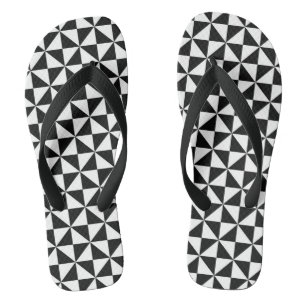 geometric triangles adult flip flops