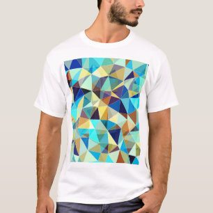 Geometric Triangles: Colourful Abstract Pattern T-Shirt