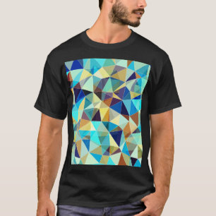 Geometric Triangles: Colourful Abstract Pattern T-Shirt