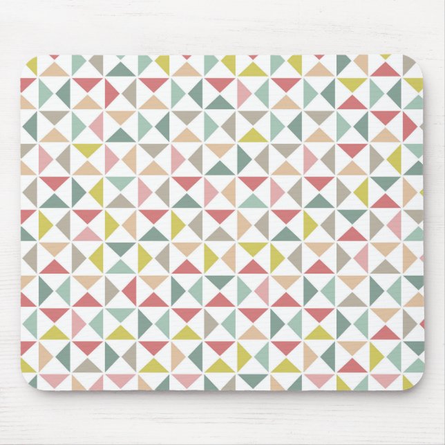 Geometric Triangles Mouse Pad (Front)