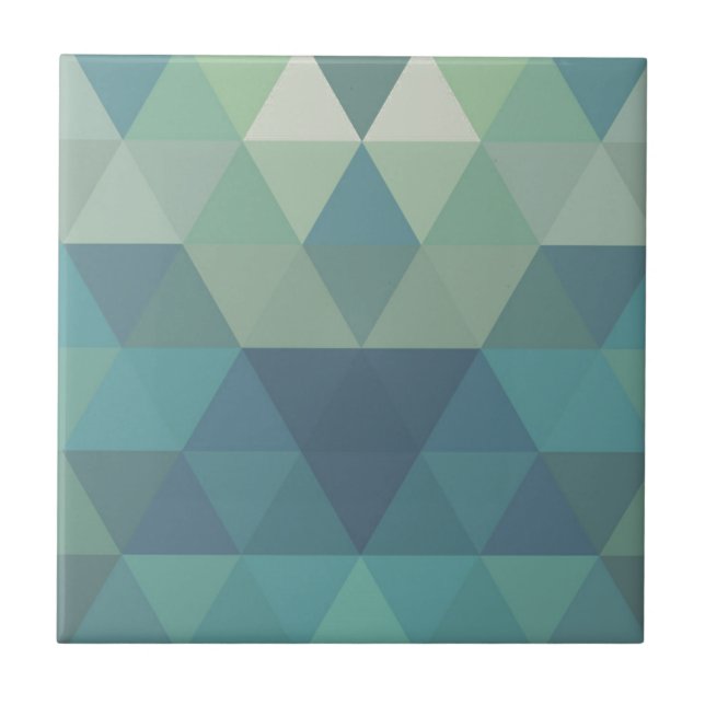 Geometric Triangles Tile (Front)