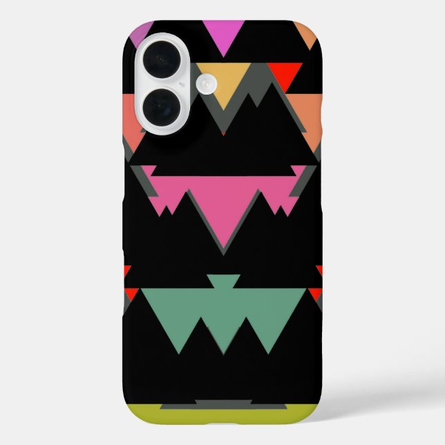Geometric Triangular Pattern Case-Mate iPhone Case (Back)