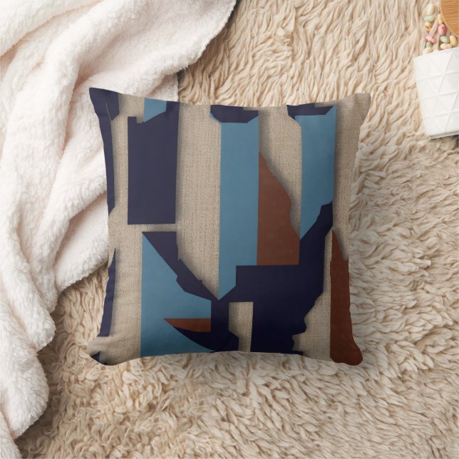 Geometric Tribal (3D) Luxury Cushion (Blanket)