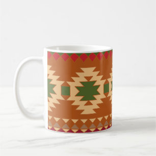 Geometric Tribal Aztec Colourful Pattern Coffee Mug
