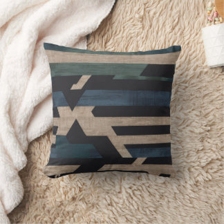 Geometric Tribal (Terracotta + Green) Luxury Cushion