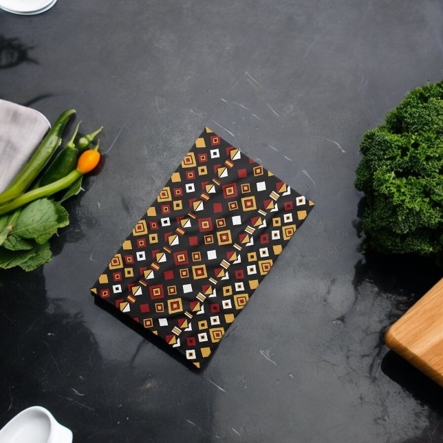 Geometric Tribal Triangle Pattern Tea Towel (Kitchen Towel)
