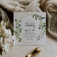 Geometric Tropical Brunch and Bubbly Bridal Shower