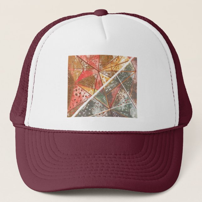 geometric  Trucker Hat (Front)
