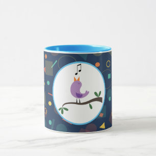 Geometric Tweety Bird Pattern Mug