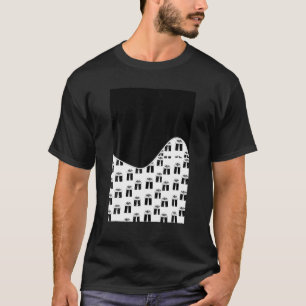 GEOMETRIC TWO TONE Christmas PATTERN Black And Whi T-Shirt